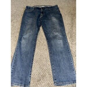 Lee Jeans Mens 36x30 Blue Denim Cotton Pants Straight Taper. Workwear.